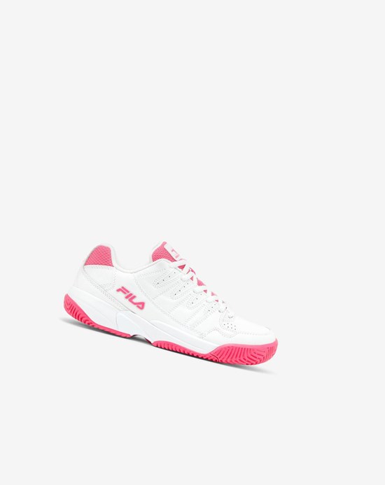 Fila Double Bounce Tenis Shoes Wht/Pglo/Msil | 74JFIPXRL