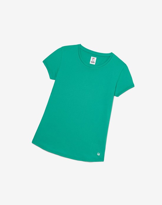 Fila Essentials Corta Sleeve Top Verde | 07NEZOAWT