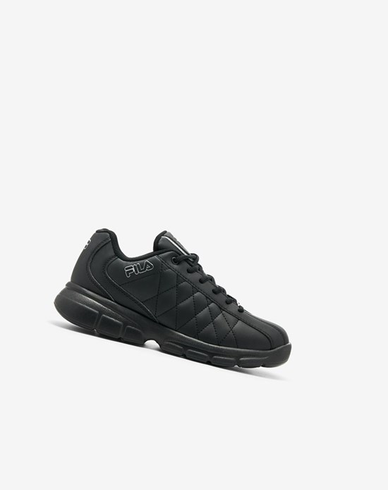 Fila Fulcrum 3 Tenis Shoes Negras Negras Plateadas | 87RHCEYTF