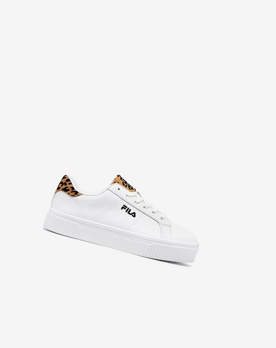 Fila Panache 19 Leopard Sneakers Blancas Negras Blancas | 49DUCVTHR