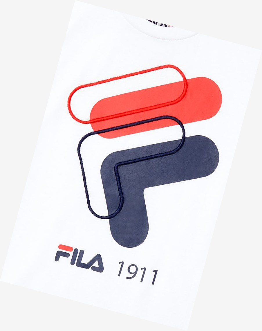 Fila 3d Logo Tee Blancas | 41LJRAFEB