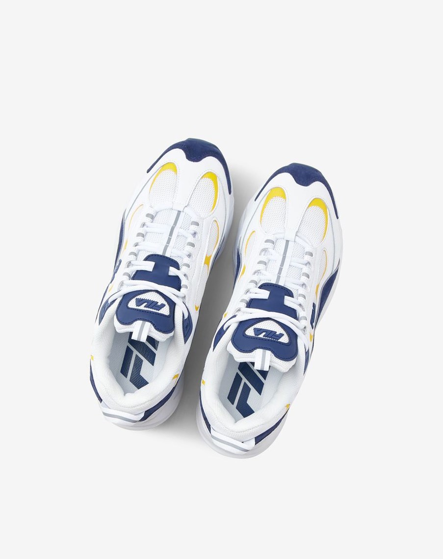 Fila Trigate Sneakers Azules Oscuro Blancas Limón | 29XKQVJDP